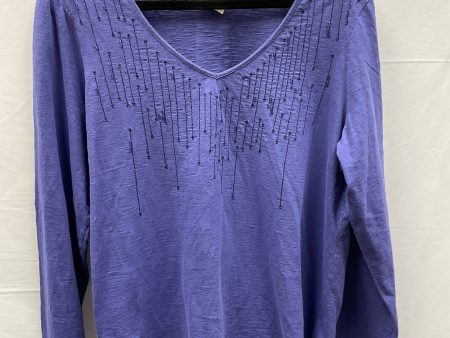 Blue Top Long Sleeve Coldwater Creek, Size Xl Online Sale