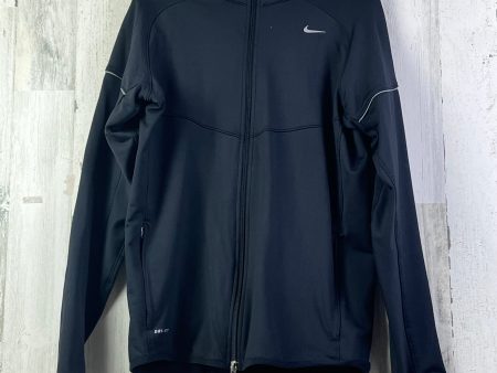 Athletic Jacket By Nike Apparel In Black, Size: M For Sale