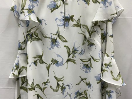 Floral Print Top Long Sleeve Entro, Size S For Sale