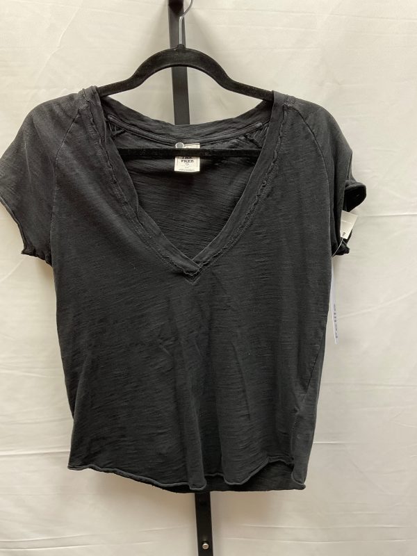 Black Top Short Sleeve Basic We The Free, Size Petite   S Fashion