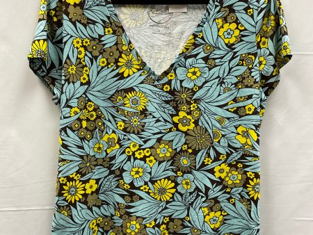 Blue & Brown Top Short Sleeve Inc, Size Xl Cheap