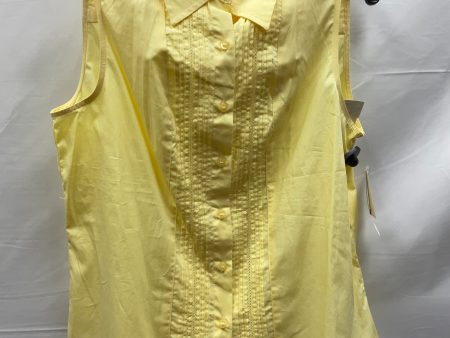 Yellow Top Sleeveless Croft And Barrow, Size M Online