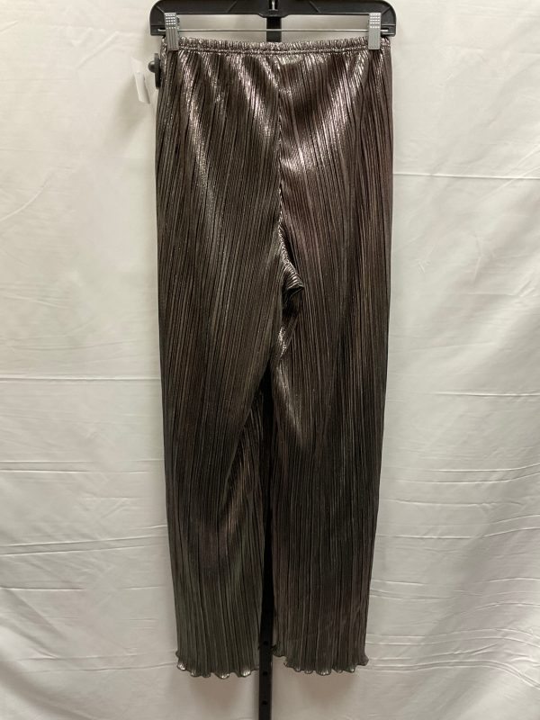 Black & Silver Pants Wide Leg Good American, Size Xs Online